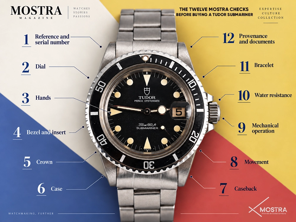 The twelve Mostra checks before buying a Tudor Submariner